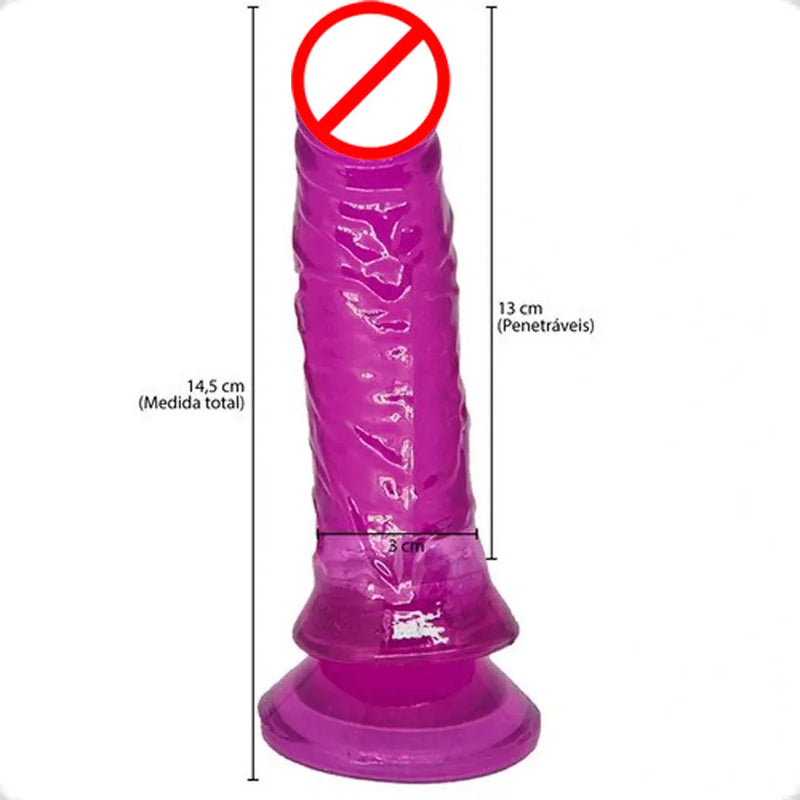 Dildo Realista de Silicone